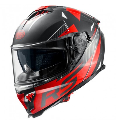 Casco integrale Premier Typhoon RS 92BM nero e rosso opaco