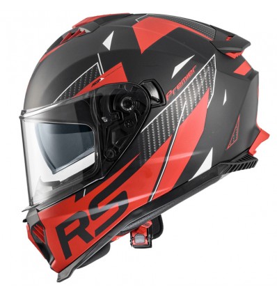 Casco integrale Premier Typhoon RS 92BM nero e rosso opaco Casco integrale Premier Typhoon RS 92BM nero e rosso opaco