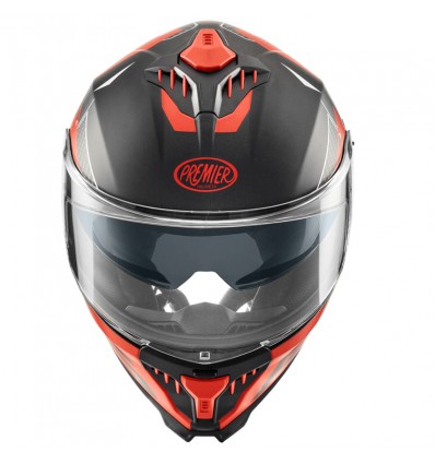 Casco integrale Premier Typhoon RS 92BM nero e rosso opaco Casco integrale Premier Typhoon RS 92BM nero e rosso opaco