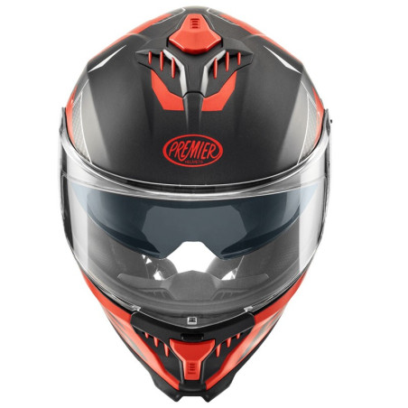Casco integrale Premier Typhoon RS 92BM nero e rosso opaco Casco integrale Premier Typhoon RS 92BM nero e rosso opaco