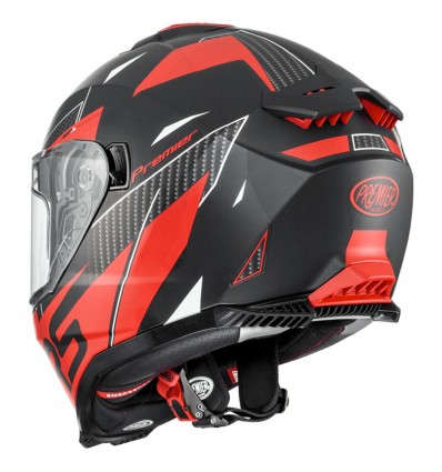 Casco integrale Premier Typhoon RS 92BM nero e rosso opaco Casco integrale Premier Typhoon RS 92BM nero e rosso opaco
