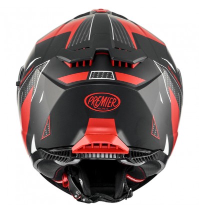 Casco integrale Premier Typhoon RS 92BM nero e rosso opaco Casco integrale Premier Typhoon RS 92BM nero e rosso opaco