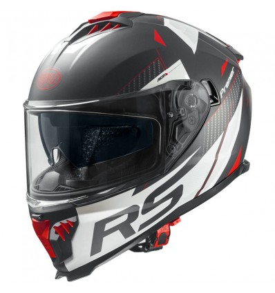Casco integrale Premier Typhoon RS 2BM nero, bianco e rosso opaco Casco integrale Premier Typhoon RS 2BM nero, bianco e rosso opaco