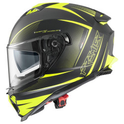 Casco integrale Premier Typhoon FR Y9BM nero e giallo fluo opaco Casco integrale Premier Typhoon FR Y9BM nero e giallo fluo opaco