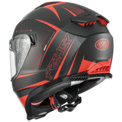 Casco integrale Premier Typhoon FR 92BM nero e rosso opaco Casco integrale Premier Typhoon FR 92BM nero e rosso opaco