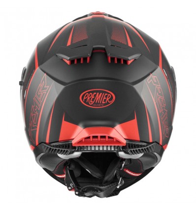 Casco integrale Premier Typhoon FR 92BM nero e rosso opaco Casco integrale Premier Typhoon FR 92BM nero e rosso opaco
