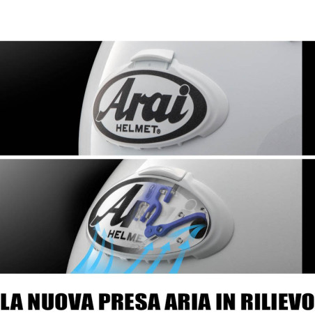 Casco Arai Quantic Ray nero, rosso e bianco Casco Arai Quantic Ray nero, rosso e bianco