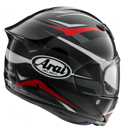 Casco Arai Quantic Ray nero, rosso e bianco Casco Arai Quantic Ray nero, rosso e bianco