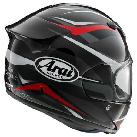 Casco Arai Quantic Ray nero, rosso e bianco Casco Arai Quantic Ray nero, rosso e bianco