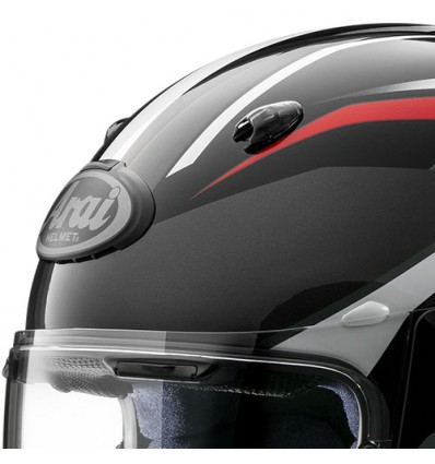 Casco Arai Quantic Ray nero, rosso e bianco Casco Arai Quantic Ray nero, rosso e bianco
