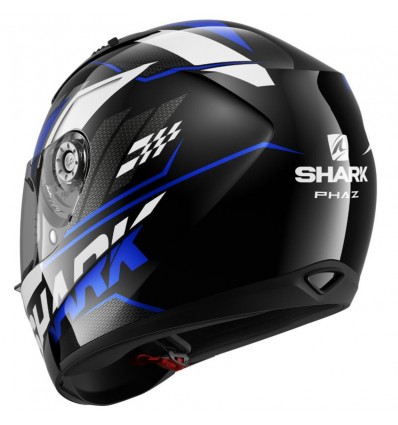 Casco Shark Helmets Ridill grafica Phaz nero, blu e bianco Casco Shark Helmets Ridill grafica Phaz nero, blu e bianco
