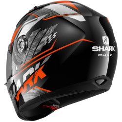 Casco Shark Helmets Ridill grafica Phaz nero, arancio e bianco Casco Shark Helmets Ridill grafica Phaz nero, arancio e bianco