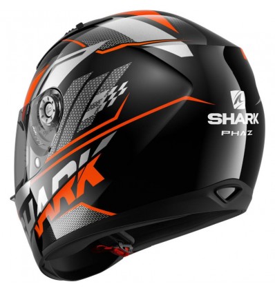 Casco Shark Helmets Ridill grafica Phaz nero, arancio e bianco Casco Shark Helmets Ridill grafica Phaz nero, arancio e bianco