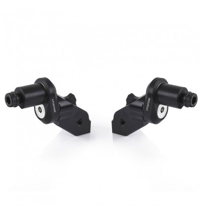 Adattatori Rizoma PE721B regolabili per pedivelle pilota su Ducati Diavel 1260 Adattatori Rizoma PE721B regolabili per pedivelle pilota su Ducati Diavel 1260