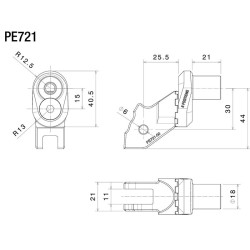 Adattatori Rizoma PE721B regolabili per pedivelle pilota su Ducati Diavel 1260 Adattatori Rizoma PE721B regolabili per pedivelle pilota su Ducati Diavel 1260