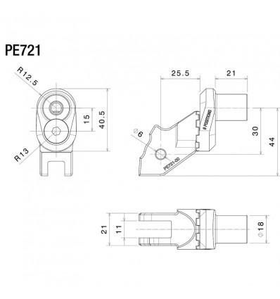 Adattatori Rizoma PE721B regolabili per pedivelle pilota su Ducati Diavel 1260 Adattatori Rizoma PE721B regolabili per pedivelle pilota su Ducati Diavel 1260