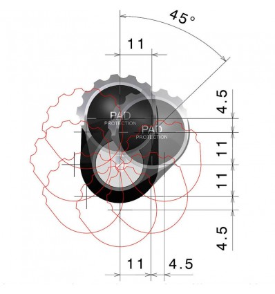 Adattatori Rizoma PE721B regolabili per pedivelle pilota su Ducati Diavel 1260 Adattatori Rizoma PE721B regolabili per pedivelle pilota su Ducati Diavel 1260