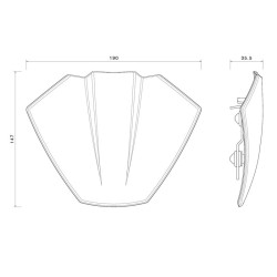 Cupolino in alluminio Rizoma per Ducati Diavel V4 Cupolino in alluminio Rizoma per Ducati Diavel V4