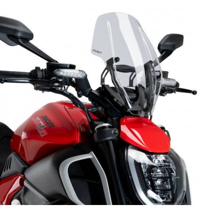 Cupolino Puig Naked per Ducati Diavel V4 trasparente