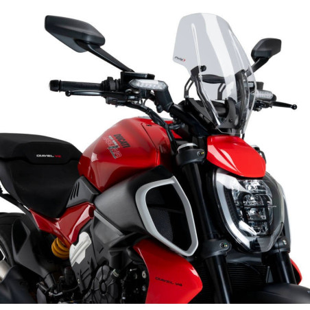 Cupolino Puig Naked per Ducati Diavel V4 trasparente Cupolino Puig Naked per Ducati Diavel V4 trasparente