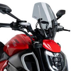 Cupolino Puig Naked per Ducati Diavel V4 fume chiaro Cupolino Puig Naked per Ducati Diavel V4 fume chiaro