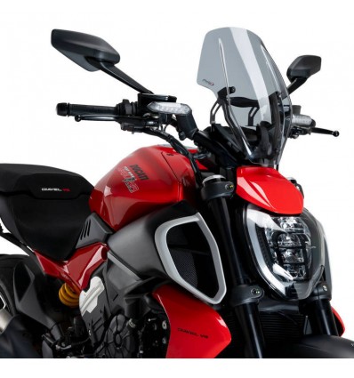 Cupolino Puig Naked per Ducati Diavel V4 fume chiaro Cupolino Puig Naked per Ducati Diavel V4 fume chiaro