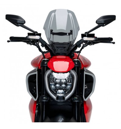 Cupolino Puig Naked per Ducati Diavel V4 fume chiaro Cupolino Puig Naked per Ducati Diavel V4 fume chiaro