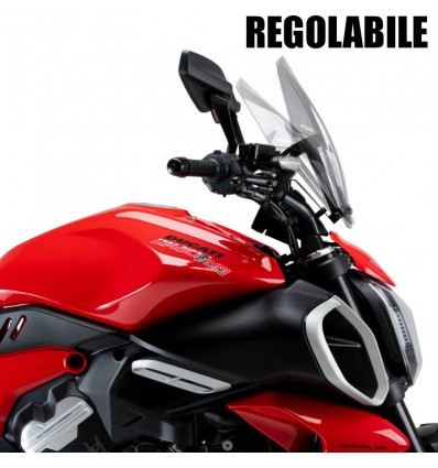 Cupolino Puig Naked per Ducati Diavel V4 fume chiaro Cupolino Puig Naked per Ducati Diavel V4 fume chiaro