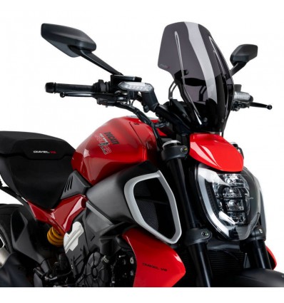 Cupolino Puig Naked per Ducati Diavel V4 fume scuro Cupolino Puig Naked per Ducati Diavel V4 fume scuro