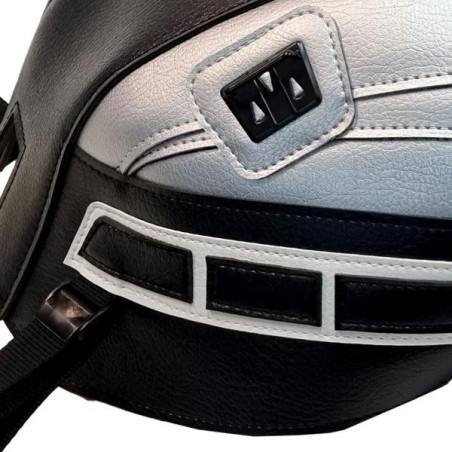 Copriserbatoio Bagster per Yamaha XSR 700 in similpelle nero e argento Copriserbatoio Bagster per Yamaha XSR 700 in similpelle nero e argento