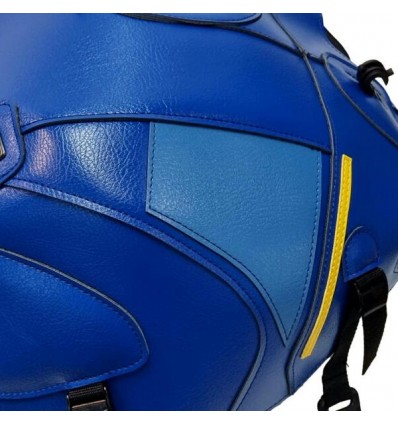 Copriserbatoio Bagster per Yamaha XSR 900 dal 2022 in similpelle blu e azzurro Copriserbatoio Bagster per Yamaha XSR 900 dal 2022 in similpelle blu e azzurro