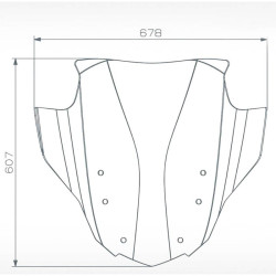 Cupolino Wunderlich Marathon Airvented per BMW K1600 GT, GTL, B e Grand America Cupolino Wunderlich Marathon Airvented per BMW K1600 GT, GTL, B e Grand America