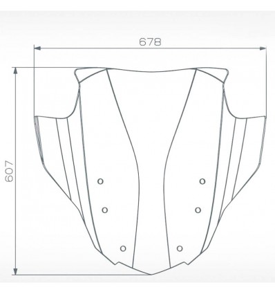 Cupolino Wunderlich Marathon Airvented per BMW K1600 GT, GTL, B e Grand America Cupolino Wunderlich Marathon Airvented per BMW K1600 GT, GTL, B e Grand America