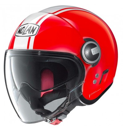 Casco Nolan N21 Visor Classic Dolcevita rosso e bianco