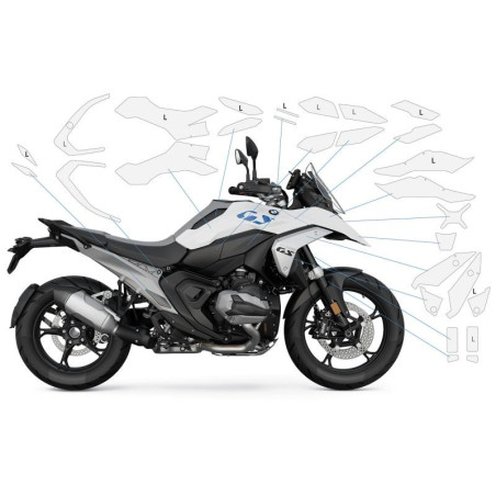 Set completo pellicole protettive Wunderlich per BMW R1300 GS Set completo pellicole protettive Wunderlich per BMW R1300 GS