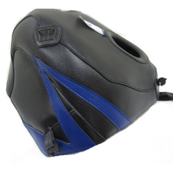 Copriserbatoio Bagster per Kawasaki ZZR 1100 90-92 in similpelle nero e blu