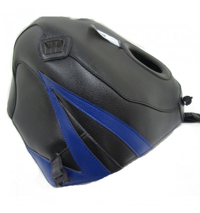 Copriserbatoio Bagster per Kawasaki ZZR 1100 90-92 in similpelle nero e blu Copriserbatoio Bagster per Kawasaki ZZR 1100 90-92 in similpelle nero e blu