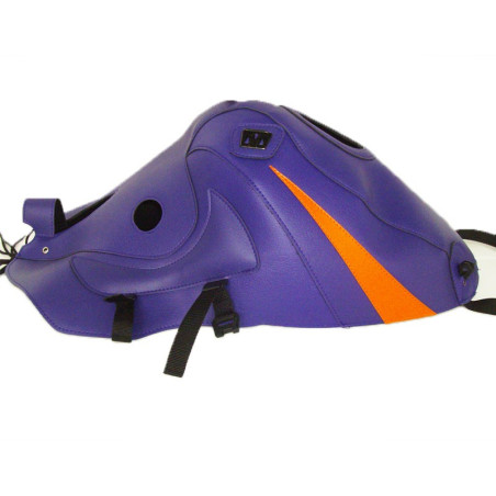 Copriserbatoio Bagster per Kawasaki ZZR 1100 93-01 in similpelle viola e arancio Copriserbatoio Bagster per Kawasaki ZZR 1100 93-01 in similpelle viola e arancio