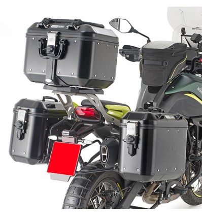Portavaligie laterale Givi Monokey per Benelli TRK 702 e TRK 702X Portavaligie laterale Givi Monokey per Benelli TRK 702 e TRK 702X
