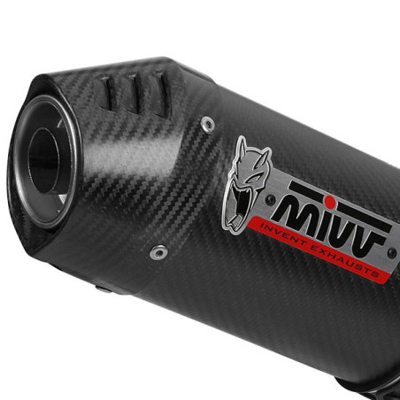 Terminale Mivv Oval carbonio per Benelli TRK 702 e 702X Terminale Mivv Oval carbonio per Benelli TRK 702 e 702X