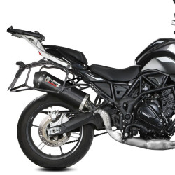 Terminale Mivv Oval carbonio per Benelli TRK 702 e 702X Terminale Mivv Oval carbonio per Benelli TRK 702 e 702X