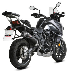 Terminale Mivv Oval carbonio per Benelli TRK 702 e 702X Terminale Mivv Oval carbonio per Benelli TRK 702 e 702X