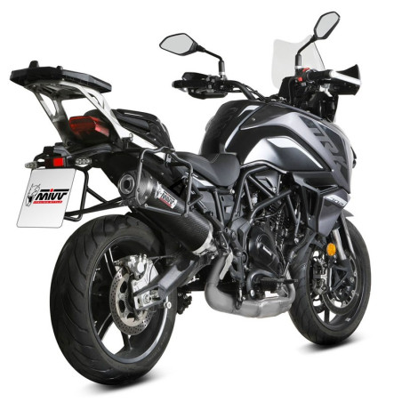 Terminale Mivv Oval carbonio per Benelli TRK 702 e 702X Terminale Mivv Oval carbonio per Benelli TRK 702 e 702X