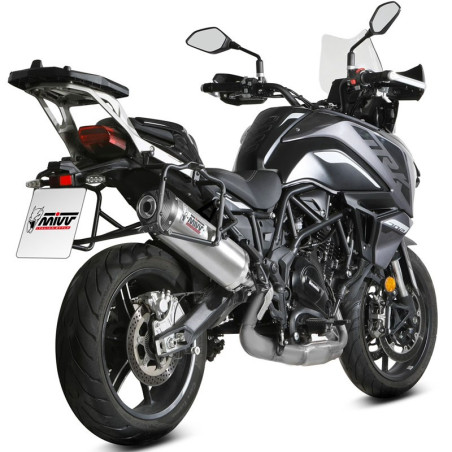 Terminale Mivv Oval Inox per Benelli TRK 702 e 702X Terminale Mivv Oval Inox per Benelli TRK 702 e 702X