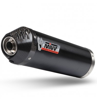 Terminale Mivv Oval Inox Black per Benelli TRK 702 e 702X