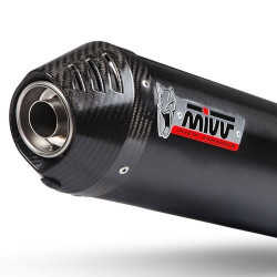 Terminale Mivv Oval Inox Black per Benelli TRK 702 e 702X