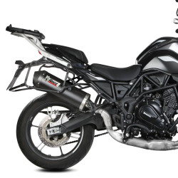 Terminale Mivv Oval Inox Black per Benelli TRK 702 e 702X