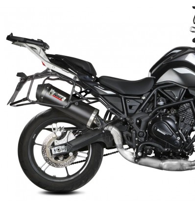 Terminale Mivv Oval Inox Black per Benelli TRK 702 e 702X