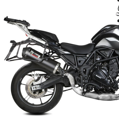 Terminale Mivv Oval Inox Black per Benelli TRK 702 e 702X