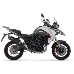 Terminale Arrow Indy Race Alu Dark Carbon End per Benelli TRK 702 e TRK 702X Terminale Arrow Indy Race Alu Dark Carbon End per Benelli TRK 702 e TRK 702X